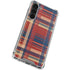 Red and Blue Plaid Galaxy S23 Plus Clear Case