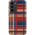 Red and Blue Plaid Galaxy S23 Plus Pro Case
