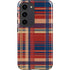 Red and Blue Plaid Galaxy S23 Pro Case