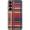 Red and Blue Plaid Galaxy S23 Skin