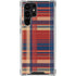 Red and Blue Plaid Galaxy S24 Ultra Clear Case