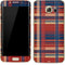 Red and Blue Plaid Galaxy S7 Edge Skin