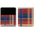 Red and Blue Plaid Galaxy Z Flip3 5G Skin