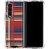 Red and Blue Plaid Galaxy Z Fold4 5G Clear Case