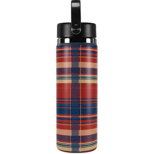 Red and Blue Plaid Hydro Flask 20oz Wide Mouth Skin