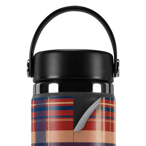 Red and Blue Plaid Hydro Flask 20oz Wide Mouth Skin