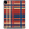 Red and Blue Plaid iPad Pro 12.9in (2020) Clear Case