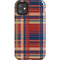 Red and Blue Plaid iPhone 11 Impact Case