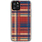 Red and Blue Plaid iPhone 11 Pro Clear Case