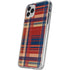Red and Blue Plaid iPhone 11 Pro Clear Case