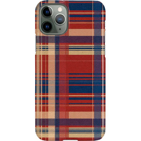 Red and Blue Plaid iPhone 11 Pro Lite Case