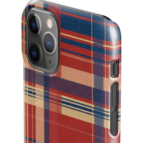 Red and Blue Plaid iPhone 11 Pro Lite Case