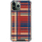 Red and Blue Plaid iPhone 11 Pro Max Clear Case