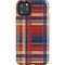 Red and Blue Plaid iPhone 11 Pro Max Impact Case