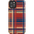Red and Blue Plaid iPhone 11 Pro Max Impact Case
