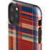 Red and Blue Plaid iPhone 11 Pro Max Impact Case