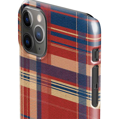 Red and Blue Plaid iPhone 11 Pro Max Lite Case
