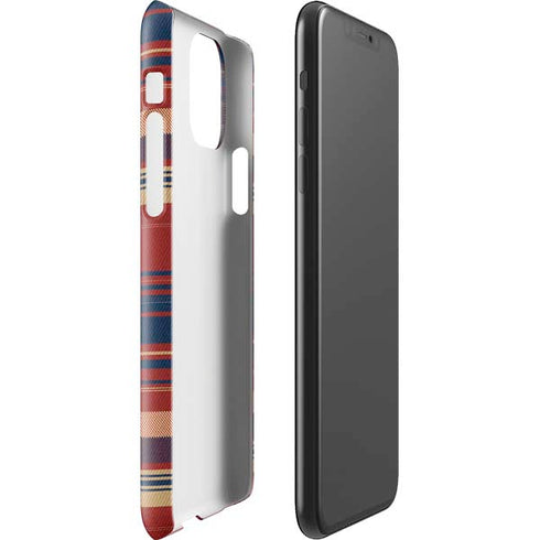 Red and Blue Plaid iPhone 11 Pro Max Lite Case
