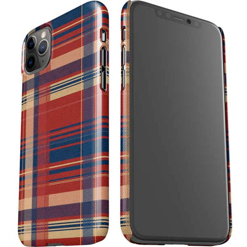 Red and Blue Plaid iPhone 11 Pro Max Lite Case