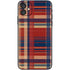 Red and Blue Plaid iPhone 11 Skin