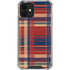 Red and Blue Plaid iPhone 12 Clear Case