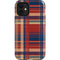 Red and Blue Plaid iPhone 12 Mini Impact Case