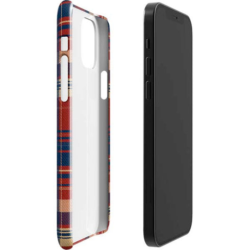Red and Blue Plaid iPhone 12 Mini Lite Case