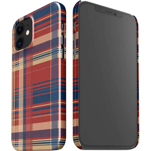 Red and Blue Plaid iPhone 12 Mini Lite Case