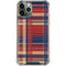 Red and Blue Plaid iPhone 12 Pro Clear Case