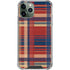 Red and Blue Plaid iPhone 12 Pro Clear Case