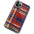 Red and Blue Plaid iPhone 12 Pro Clear Case