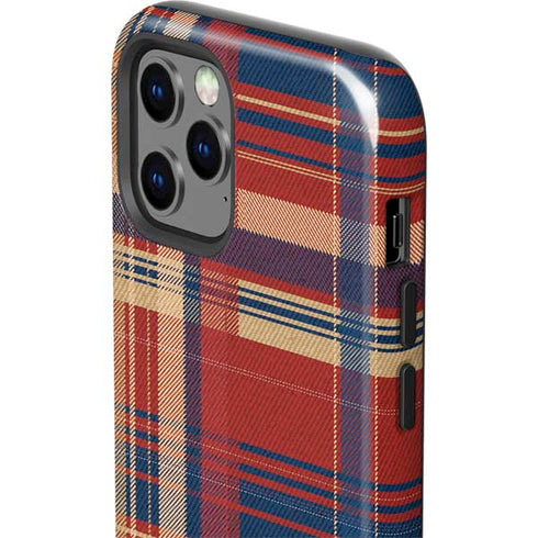 Red and Blue Plaid iPhone 12 Pro Impact Case