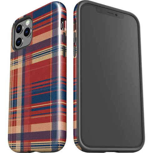 Red and Blue Plaid iPhone 12 Pro Impact Case