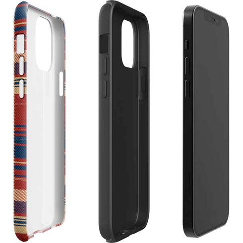 Red and Blue Plaid iPhone 12 Pro Max Impact Case