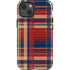 Red and Blue Plaid iPhone 13 Impact Case