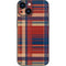 Red and Blue Plaid iPhone 13 Mini Skin