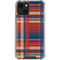 Red and Blue Plaid iPhone 14 Plus Clear Case