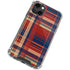 Red and Blue Plaid iPhone 14 Plus Clear Case