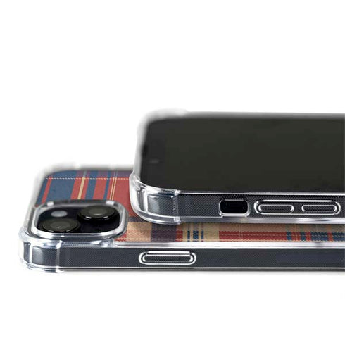 Red and Blue Plaid iPhone 15 Plus MagSafe Case
