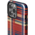 Red and Blue Plaid iPhone 15 Pro Impact Case