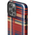 Red and Blue Plaid iPhone 15 Pro Max Impact Case