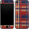 Red and Blue Plaid iPhone 8 Skin