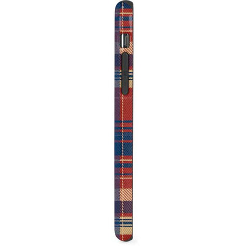 Red and Blue Plaid iPhone X Pro Case
