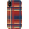 Red and Blue Plaid iPhone XS Pro Case