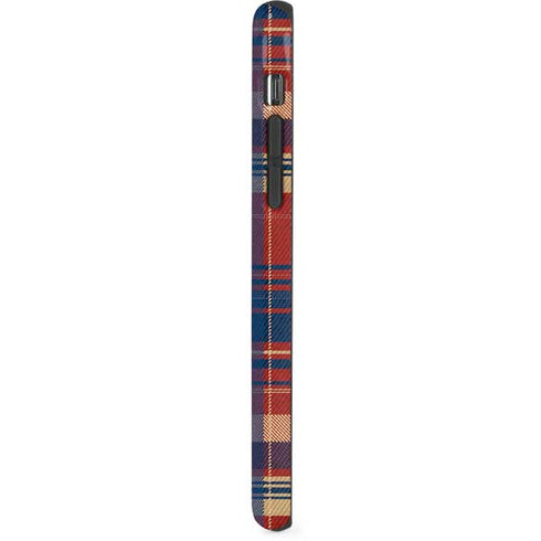Red and Blue Plaid iPhone XS Pro Case