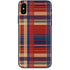 Red and Blue Plaid iPhone XS Skin
