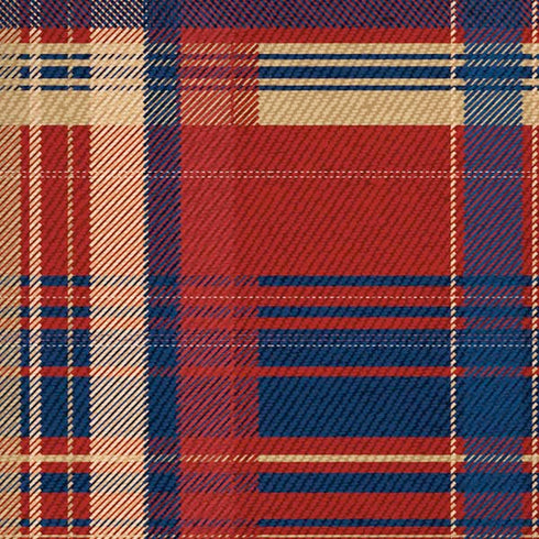 Red and Blue Plaid iPhone XS Skin