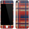 Red and Blue Plaid Apple iPod Skin