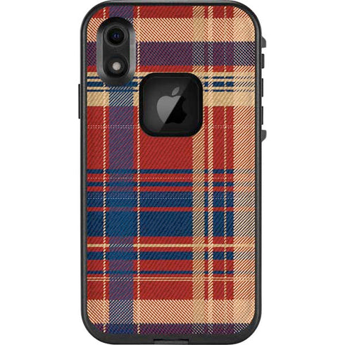 Red and Blue Plaid LifeProof Fre iPhone Skin