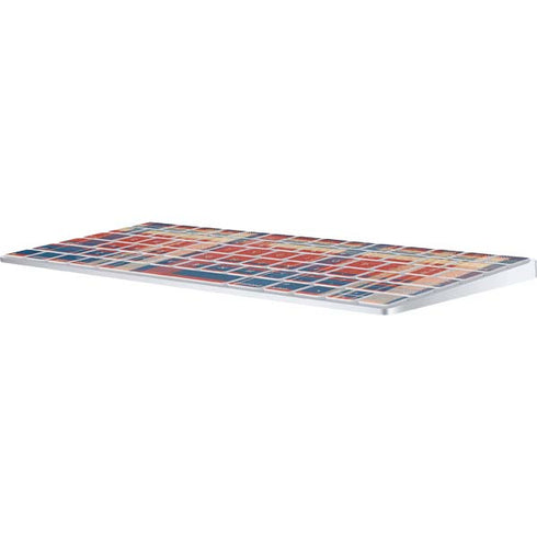 Red and Blue Plaid Magic Keyboard Skin